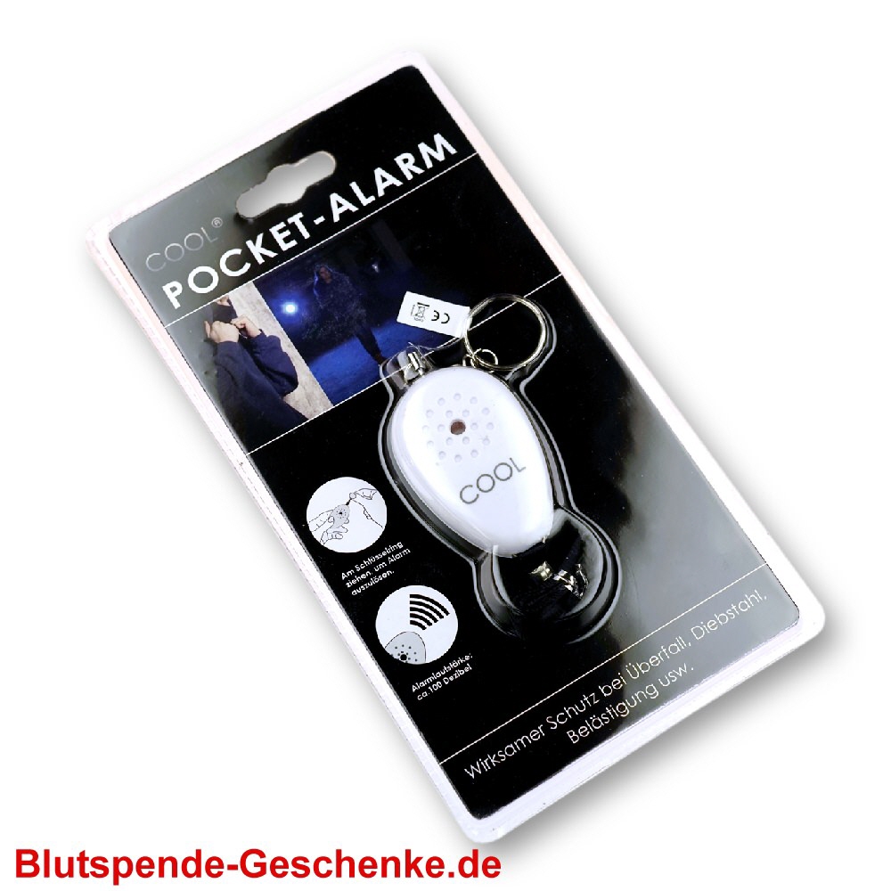 Blutspendegeschenk Handtaschenalarm