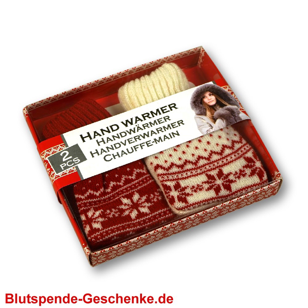 Blutspendegeschenk Handw&auml;rmer