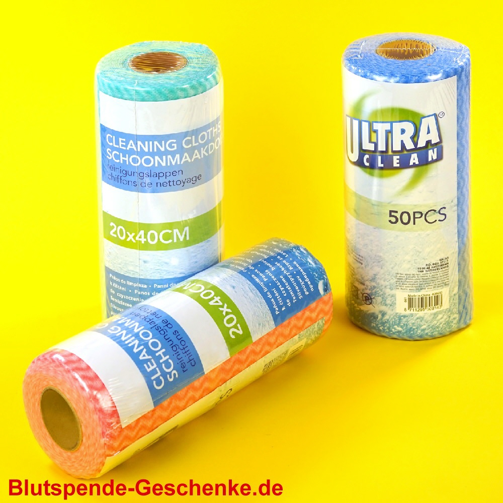 Blutspendegeschenk Haushalts-Reinigungst&uuml;cher