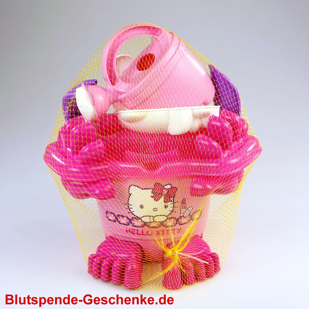 Blutspendegeschenk Hello-Kitty Sandspielzeug