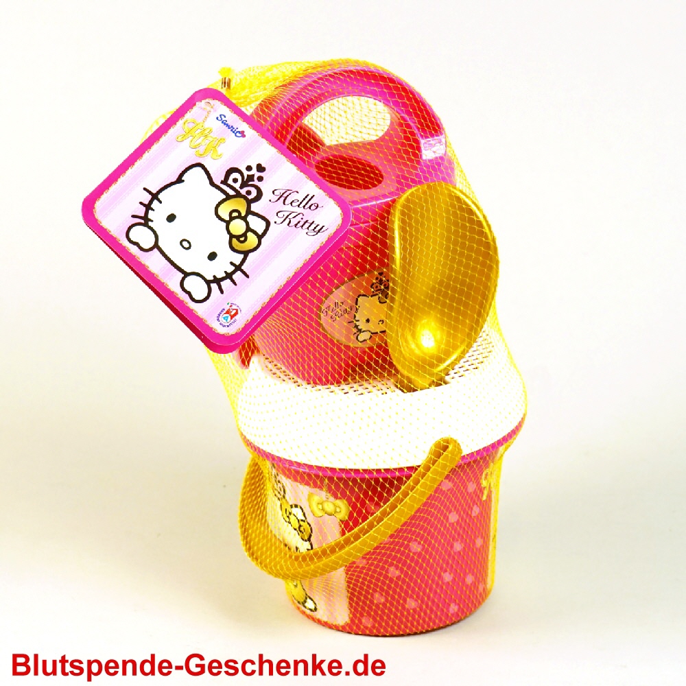 Blutspendegeschenk Hello Kitty Sandkastenset