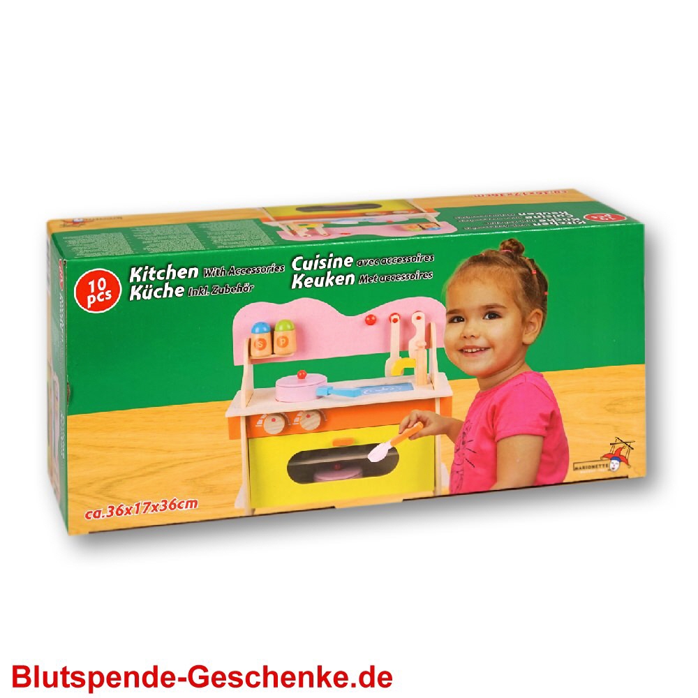 Blutspendegeschenk Holz-Spielk&uuml;che