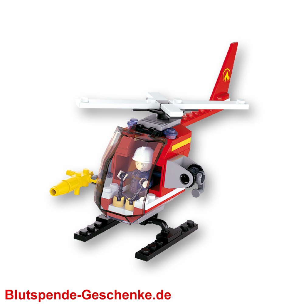 Blutspendegeschenk Helikopter Feuerwehr