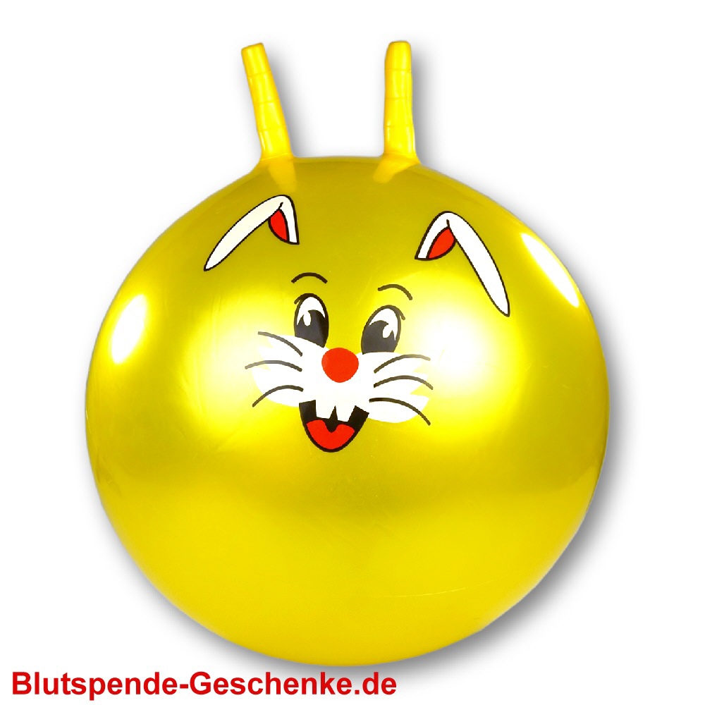 Blutspendegeschenk H&uuml;pfball gelb