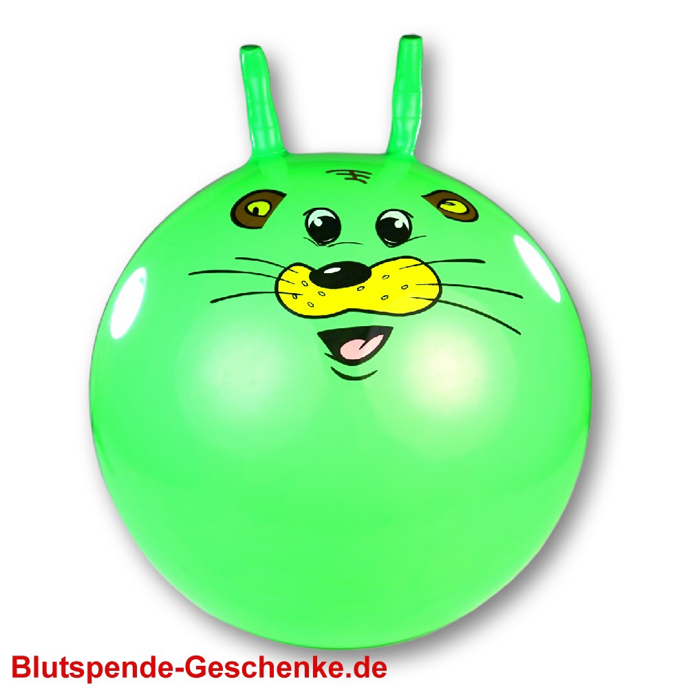 Blutspendegeschenk H&uuml;pfball gr&uuml;n