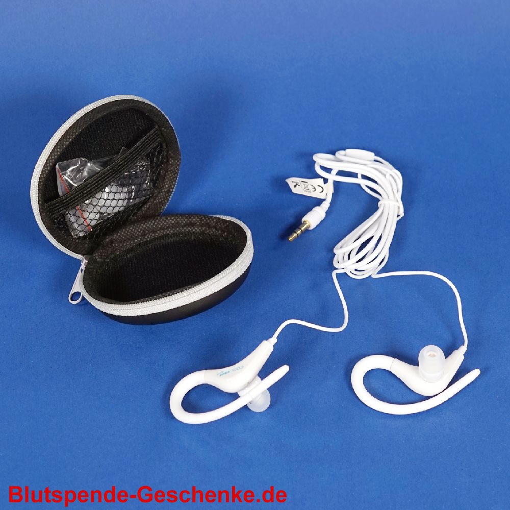 Blutspendegeschenk Reise-Kopfh&ouml;rer