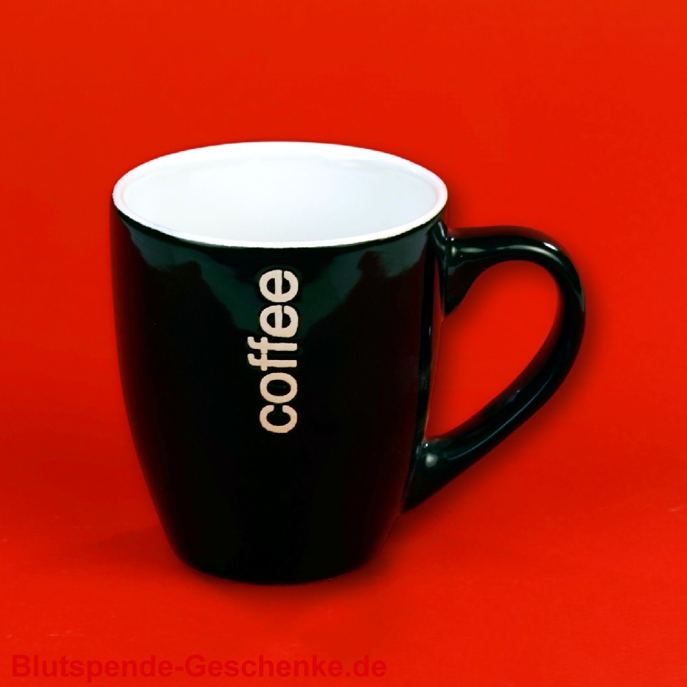 Blutspendegeschenk Coffee-Steingutbecher