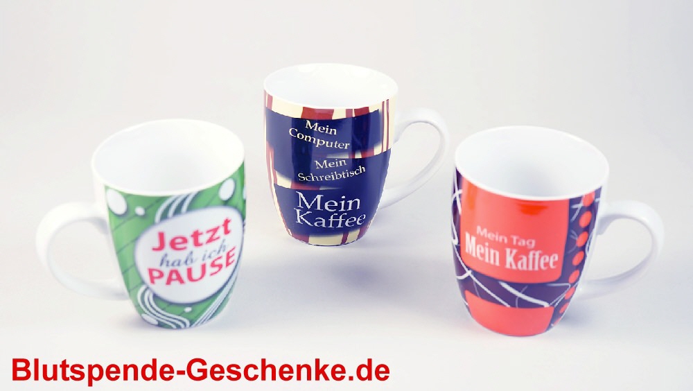 Blutspendegeschenk Becher Mein Kaffee