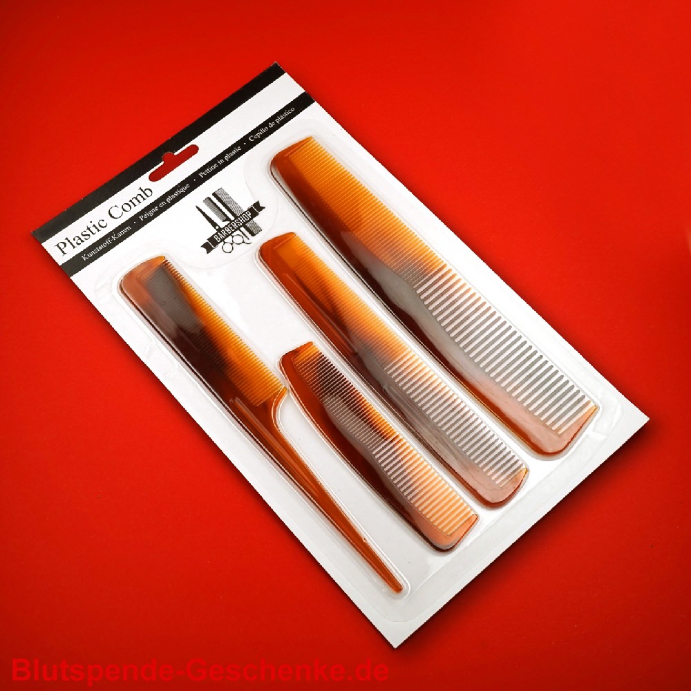 Blutspendegeschenk Kamm-Set