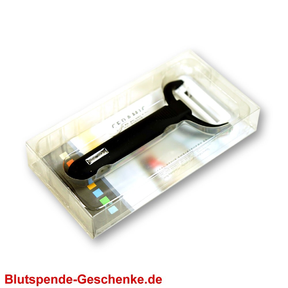 Blutspendegeschenk Sch&auml;lmesser Keramik