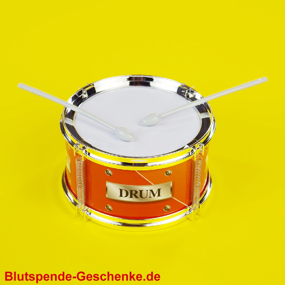 Blutspendegeschenk Kindertrommel mit Sticks