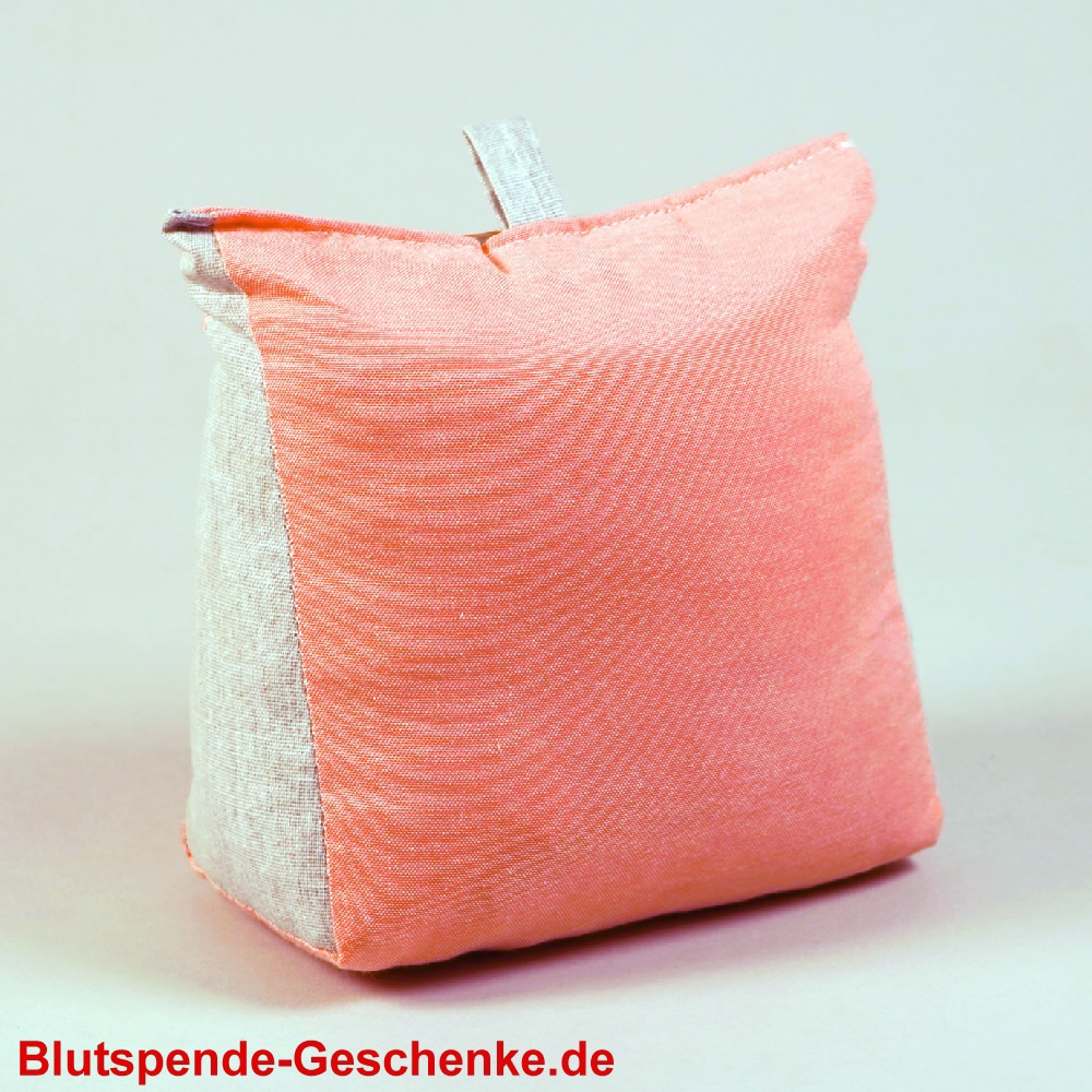 Blutspendegeschenk T&uuml;rstopper Kissen