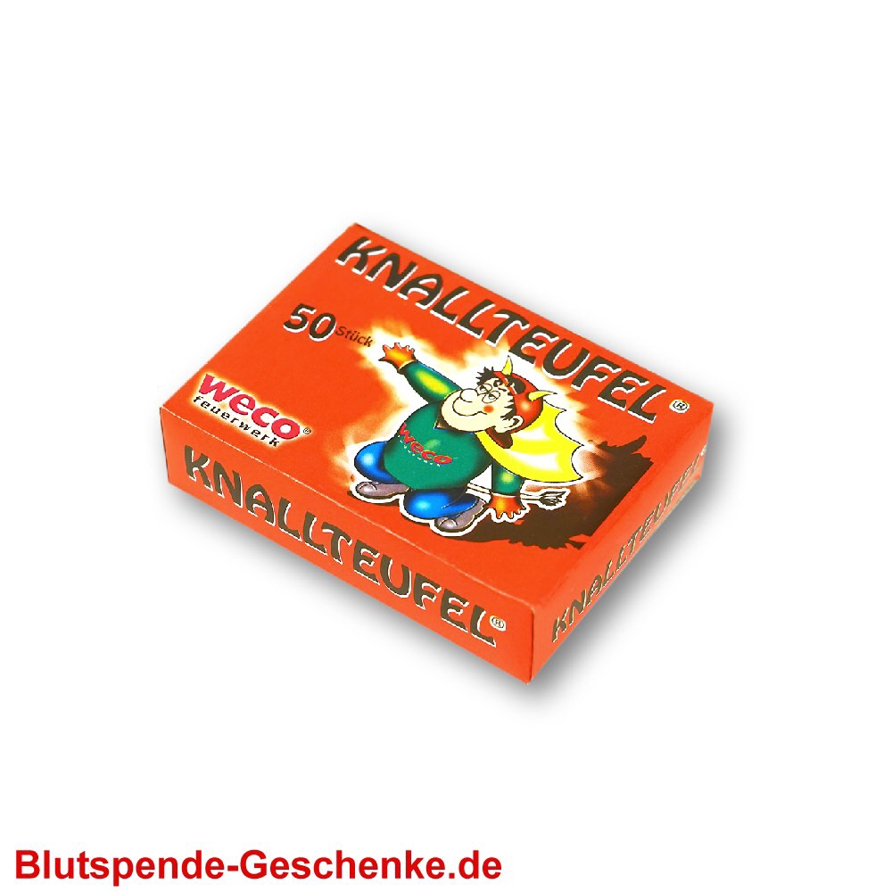Blutspendegeschenk Knallteufel