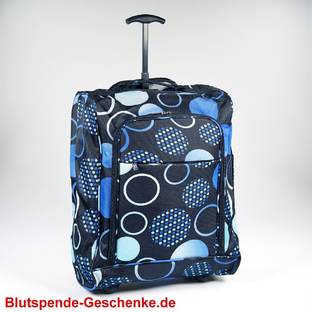 Blutspendegeschenk Stoff-Koffer-Trolley