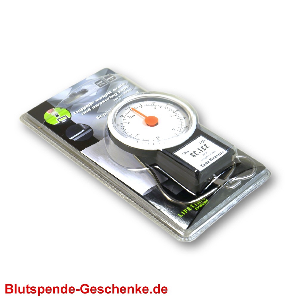 Blutspendegeschenk Kofferwaage