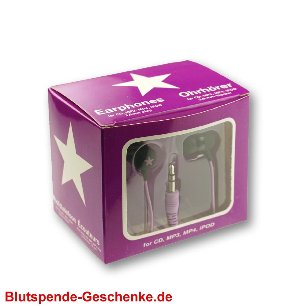 Blutspendegeschenk Kopfh&ouml;rer