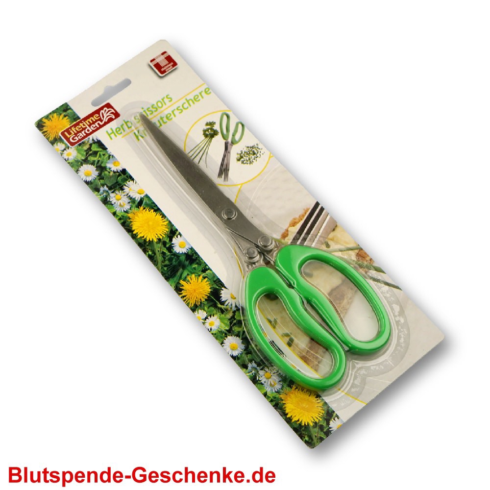 Blutspendegeschenk Kr&auml;uterschere