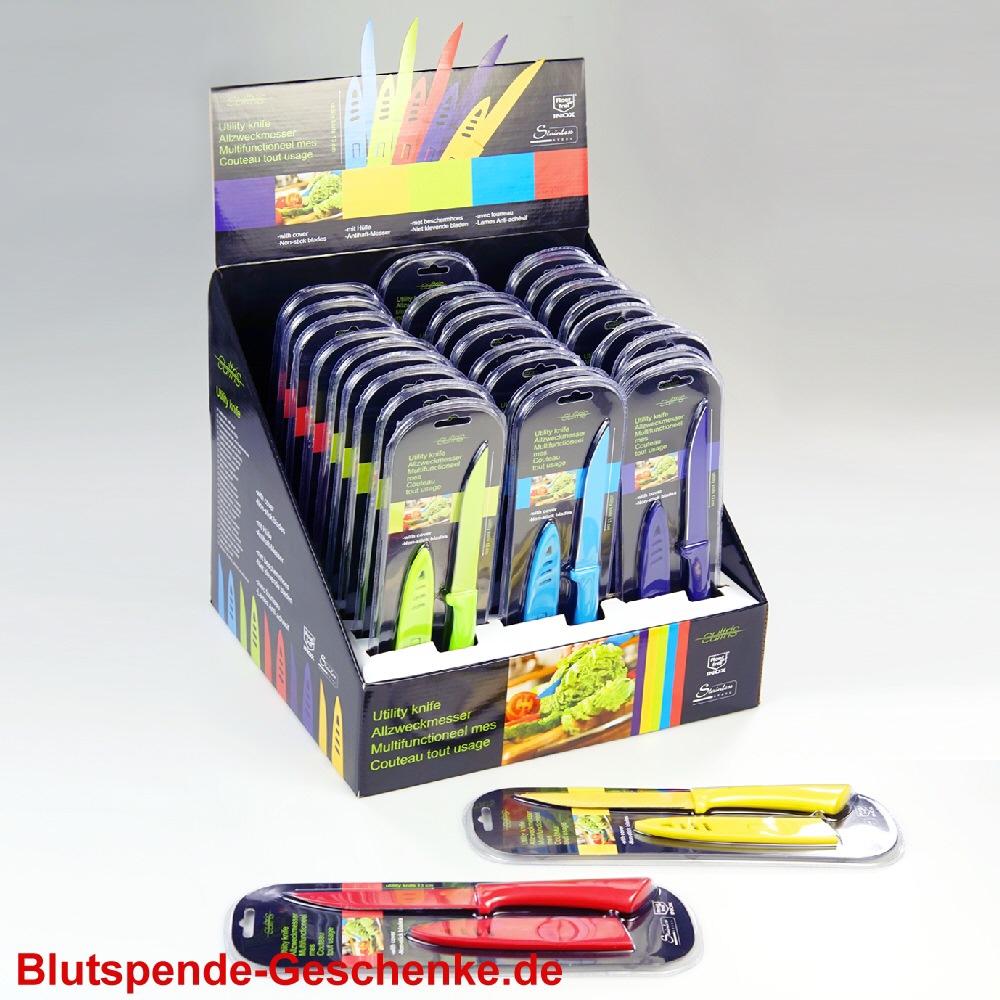 Blutspendegeschenk K&uuml;chenmesser im Display