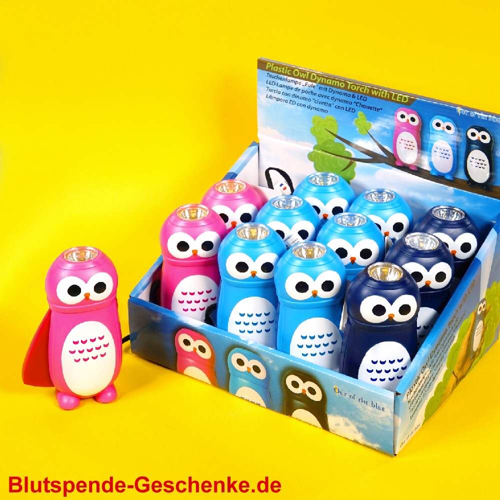 Blutspendegeschenk LED Taschendynamo
