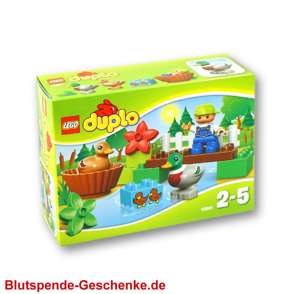 Blutspendegeschenk Lego Duplo Ententeich