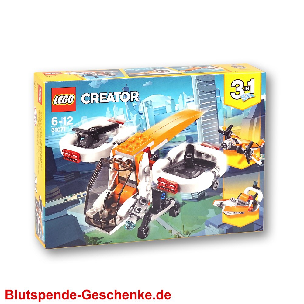 Blutspendegeschenk LEGO Forschungsdrohne