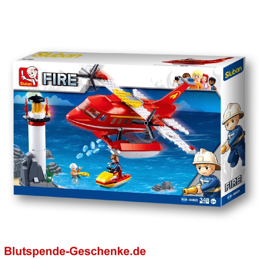 Blutspendegeschenk L&ouml;schflugzeug