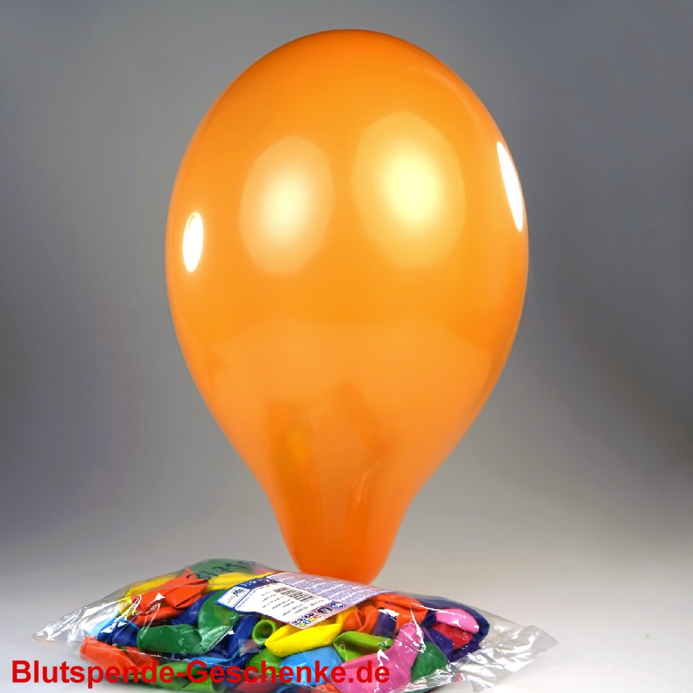 Blutspendegeschenk Luftballons einfarbig