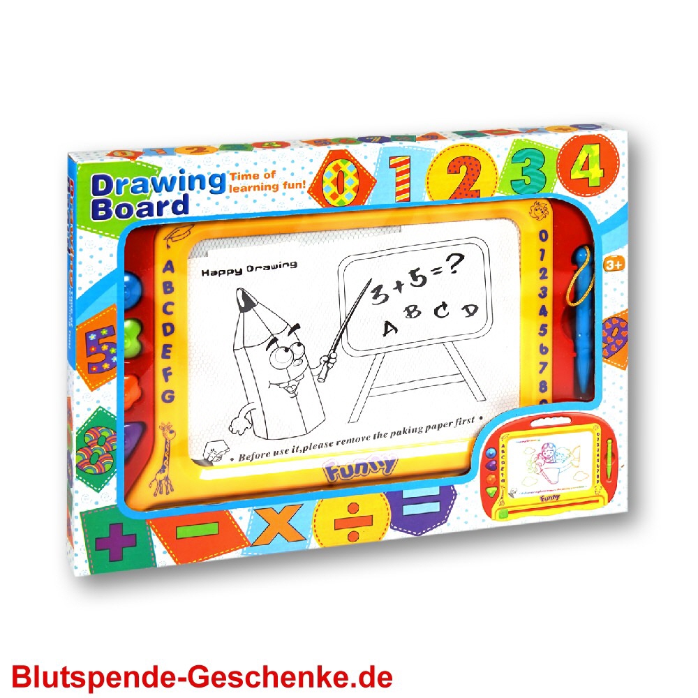 Blutspendegeschenk Zeichentafel