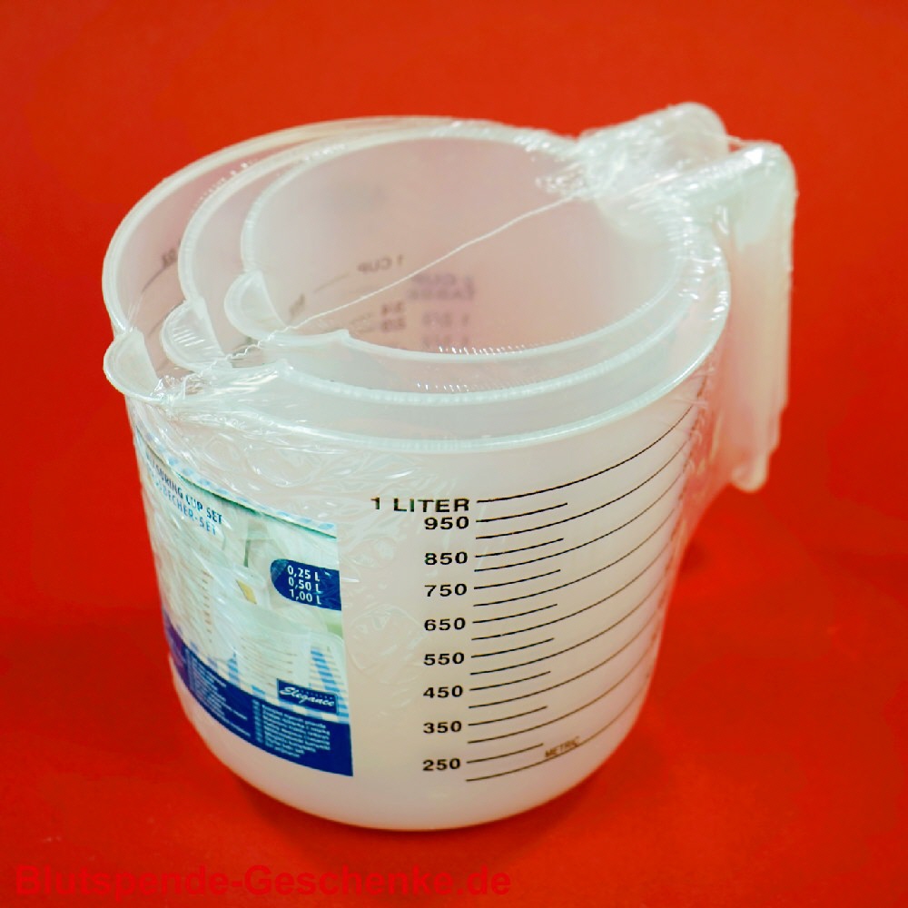 Blutspendegeschenk Messbecher 3er-Set