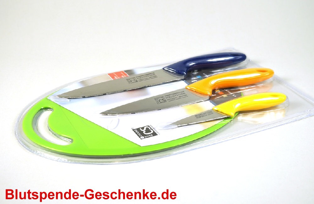 Blutspendegeschenk 3er-Messerset