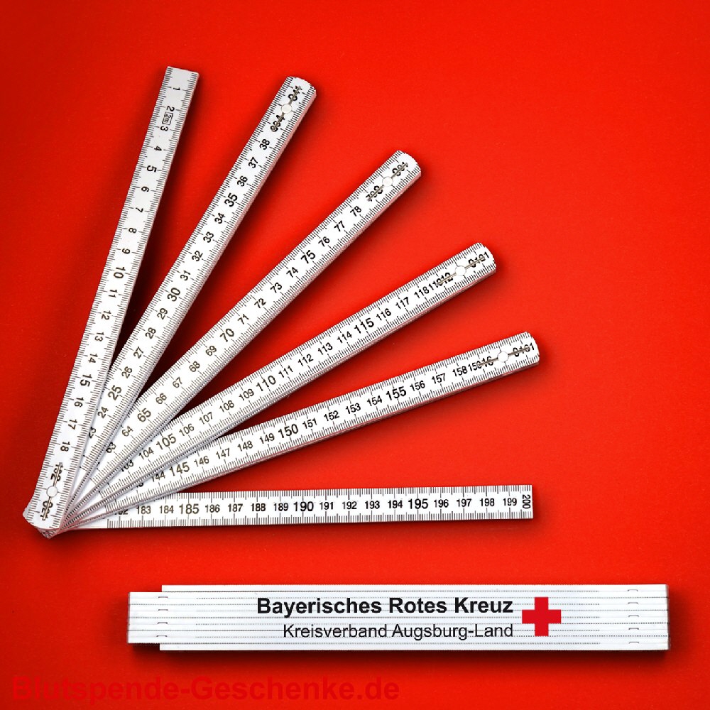 Blutspendegeschenk Meterstab 2m