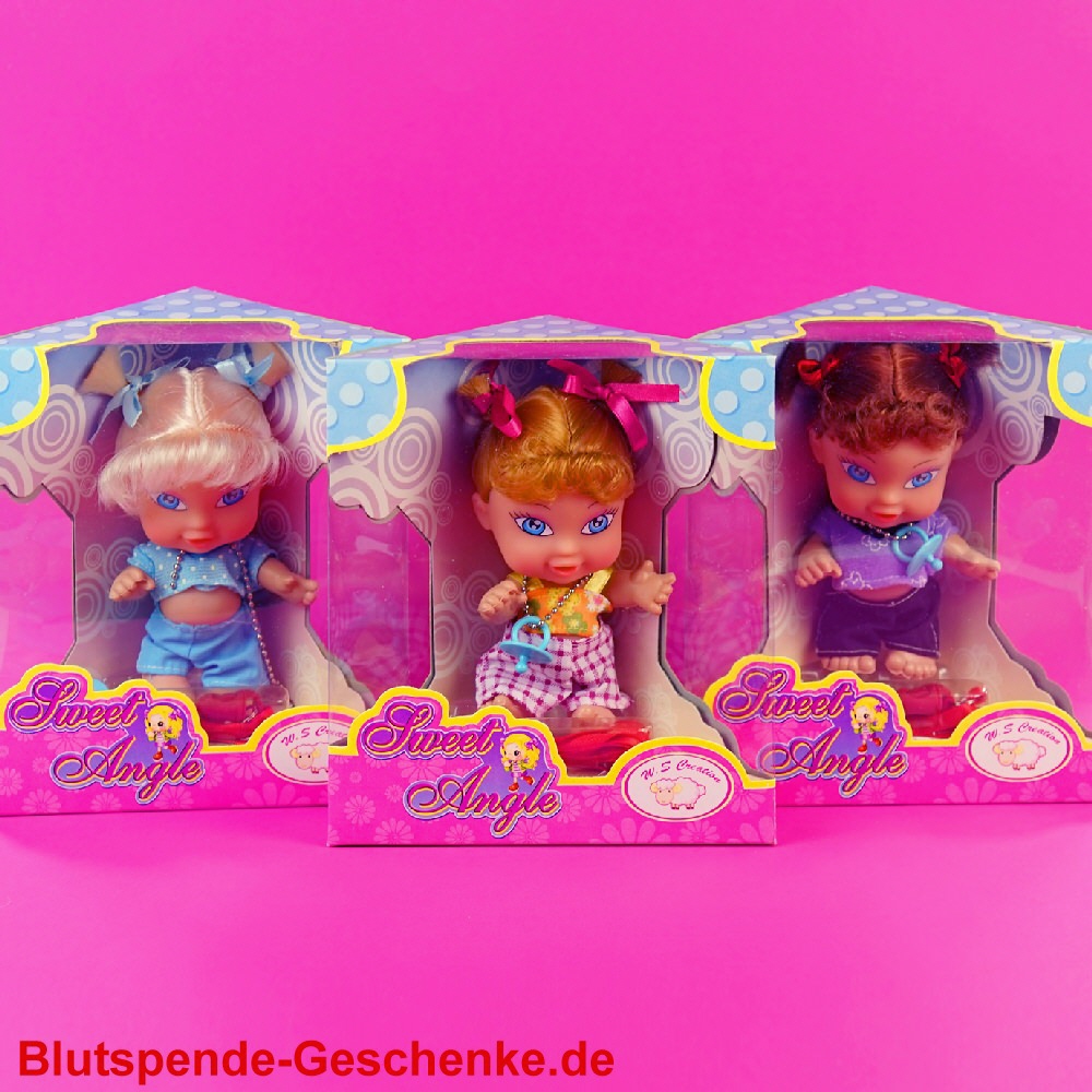 Blutspendegeschenk Mini-Puppen