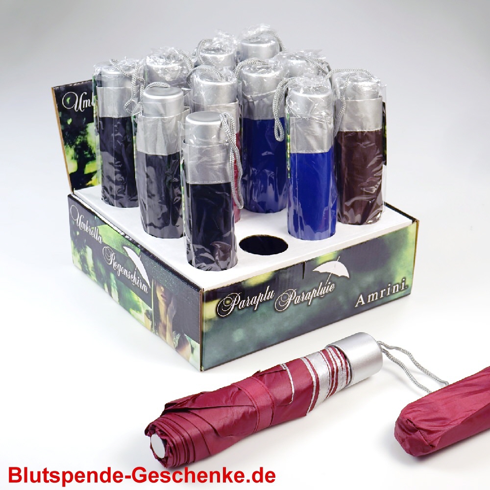 Blutspendegeschenk Regenschirm Mini