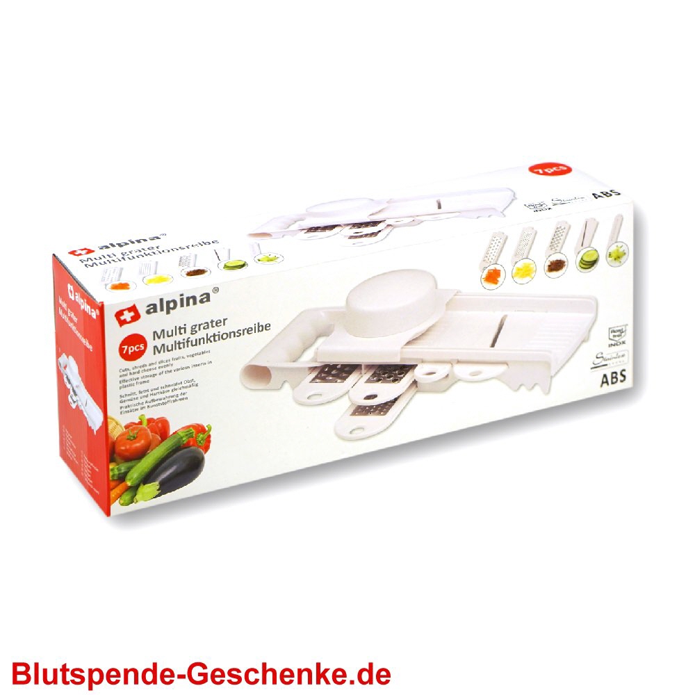 Blutspendegeschenk Multifunktionsreibe
