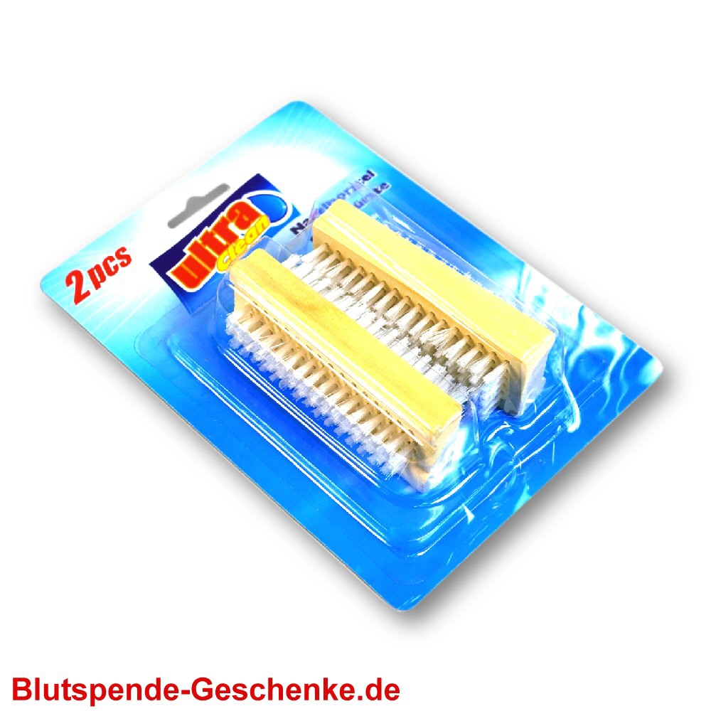 Blutspendegeschenk Nagelb&uuml;rsten 2er-Set