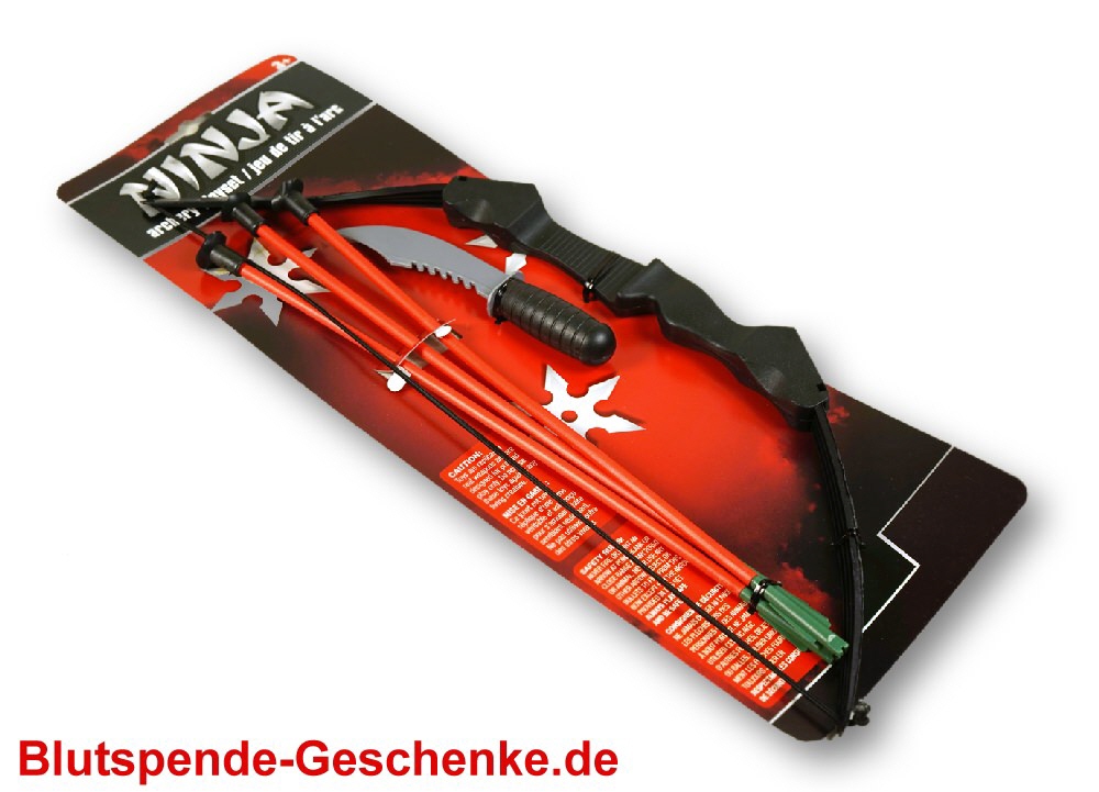 Blutspendegeschenk Ninja-Spielset