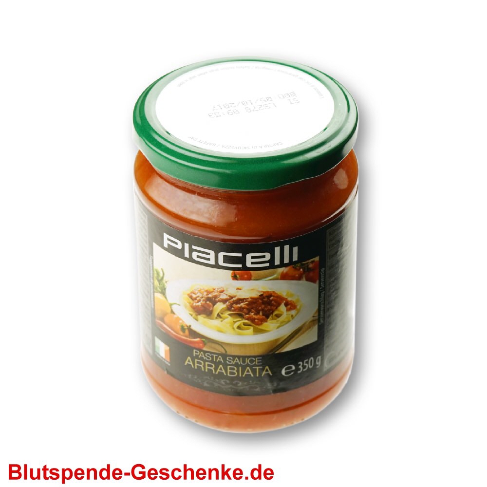 Blutspendegeschenk Nudelsauce Arrabiata