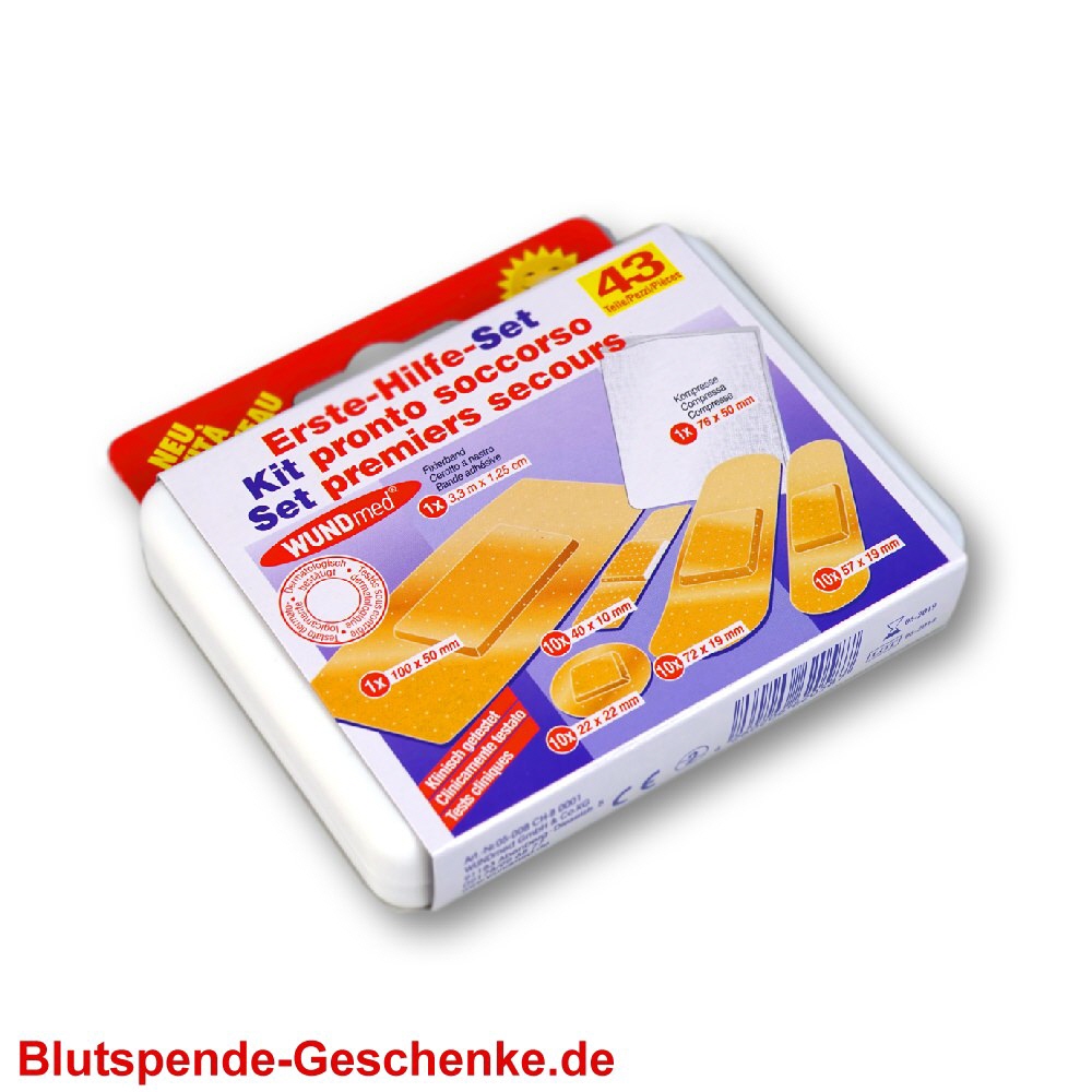 Blutspendegeschenk Pflaser-Set