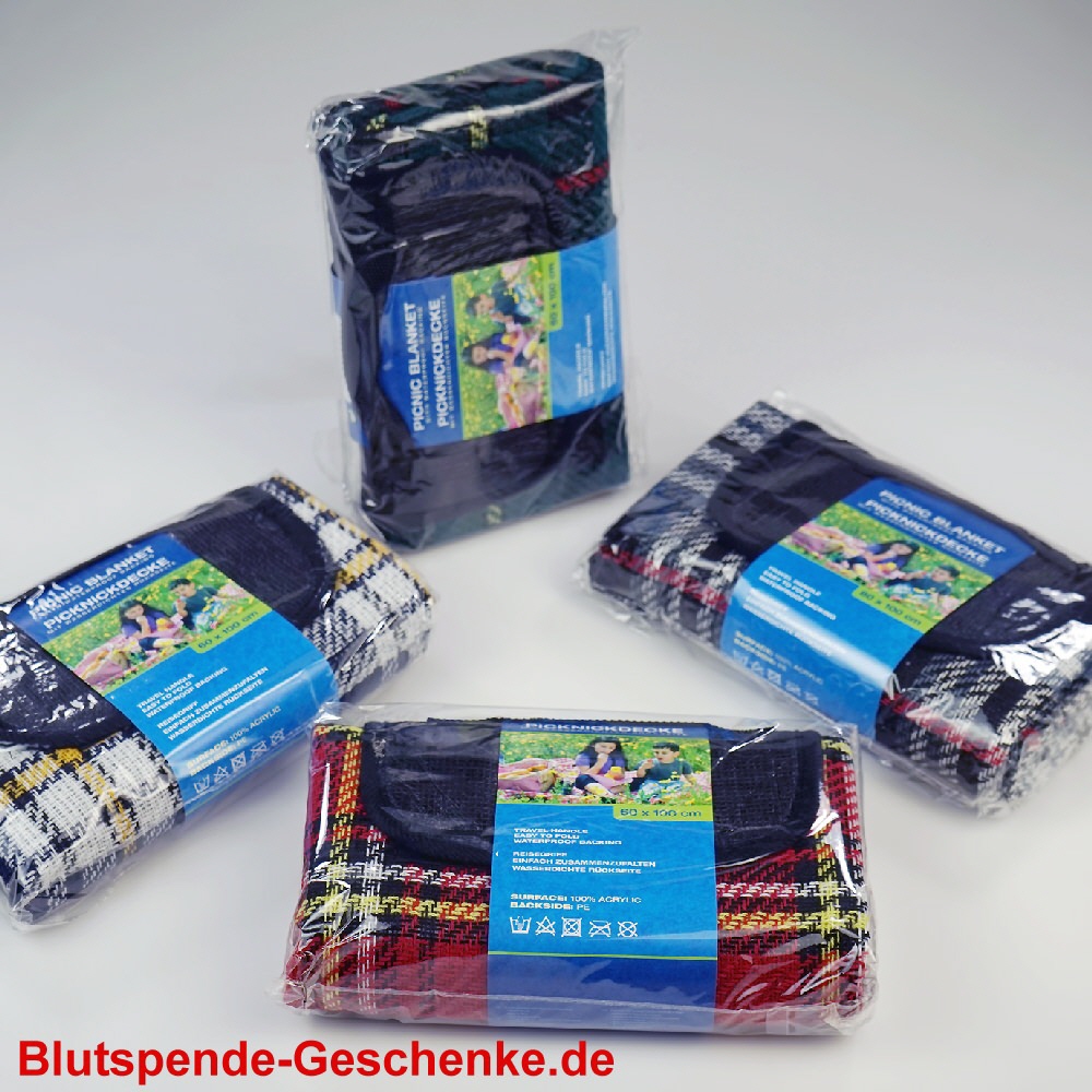 Blutspendegeschenk Picknickdecke