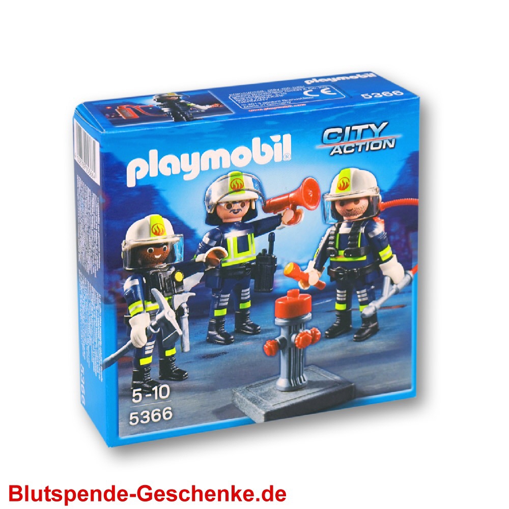 Blutspendegeschenk Playmobil Feuerwehrm&auml;nner