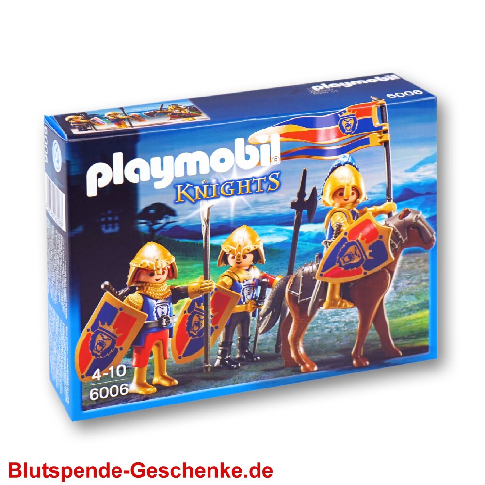 Blutspendegeschenk Playmobil Ritter-Trupp
