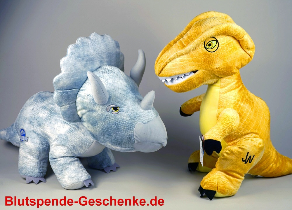 Blutspendegeschenk Pl&uuml;sch-Dinos