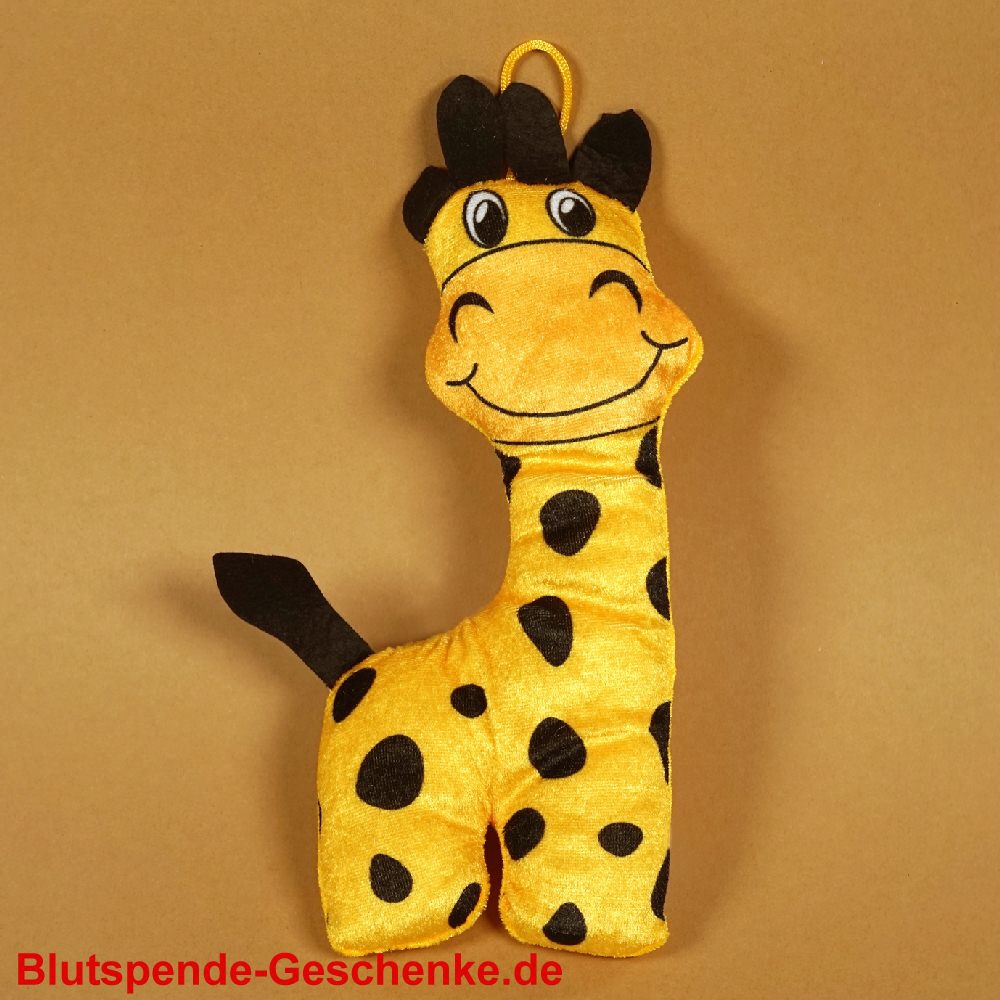 Blutspendegeschenk Pl&uuml;sch-Giraffe