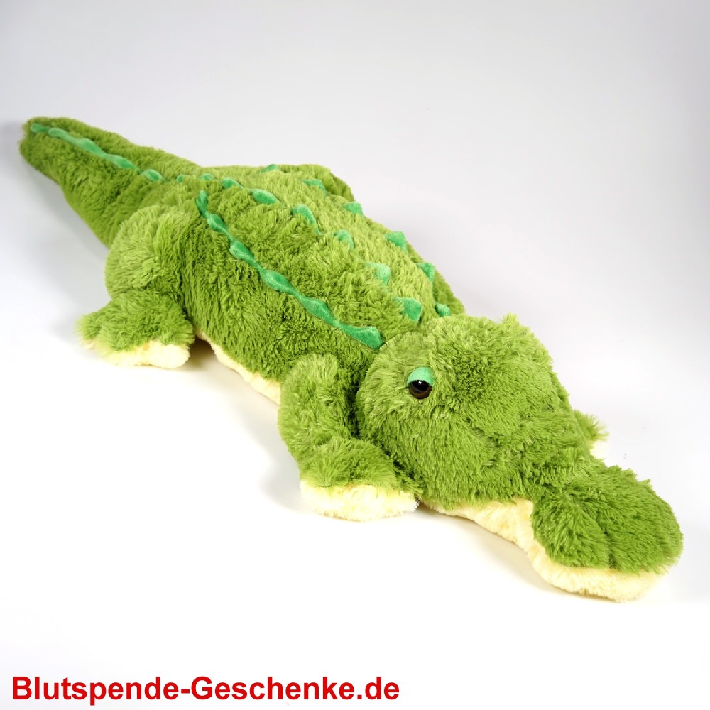 Blutspendegeschenk Pl&uuml;sch-Krokodil
