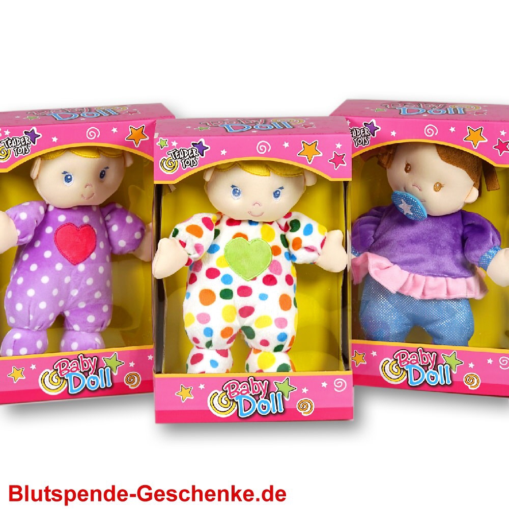 Blutspendegeschenk Pl&uuml;sch-Puppen