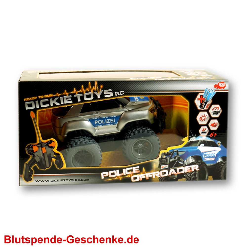 Blutspendegeschenk RC-Polizei-Fahrzeug