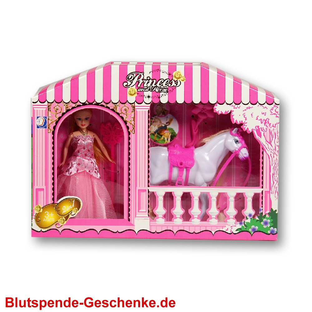 Blutspendegeschenk Puppe mit Pferd