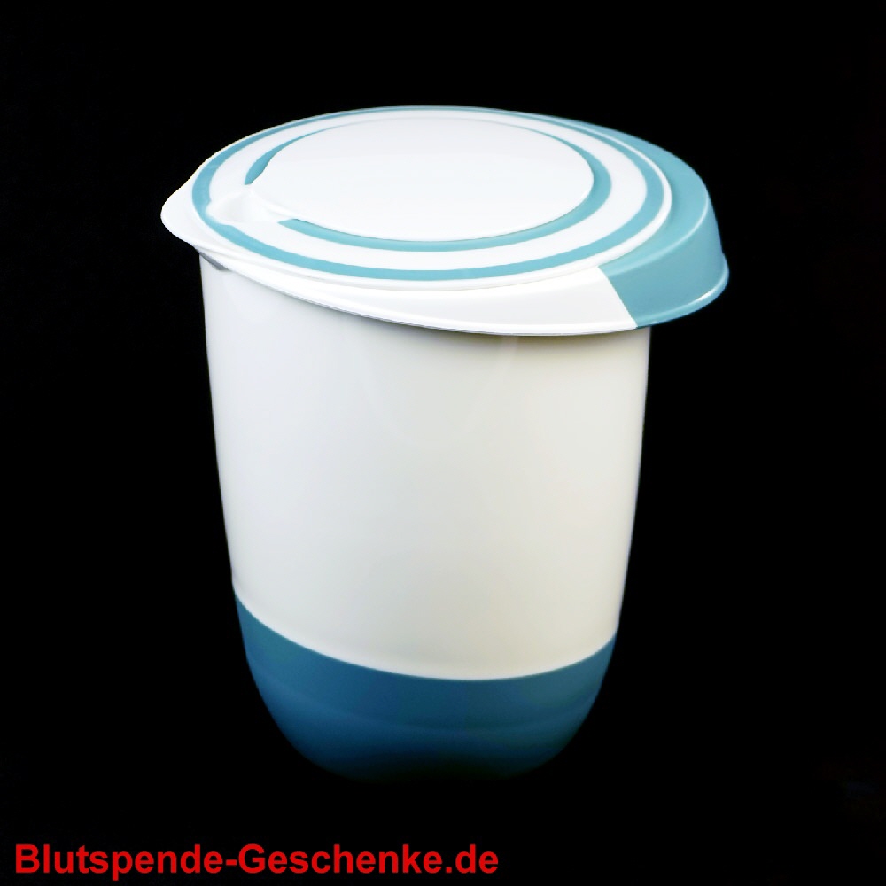 Blutspendegeschenk R&uuml;hrtopf mit Spritzschutz