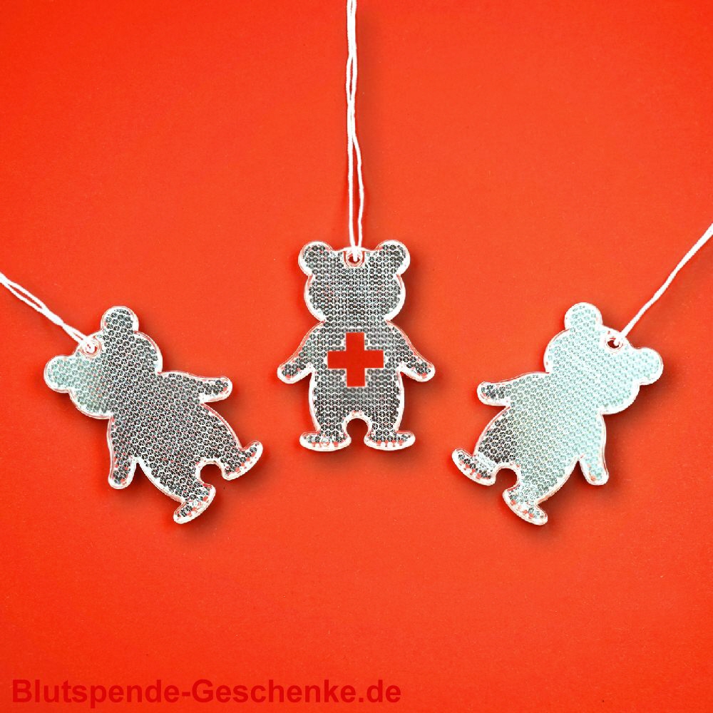 Blutspendegeschenk Reflektor B&auml;r