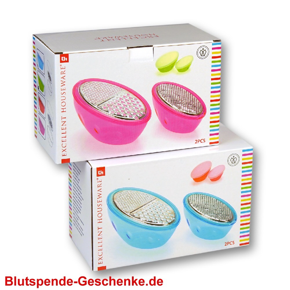 Blutspendegeschenk K&uuml;chenreibeset 2teilig